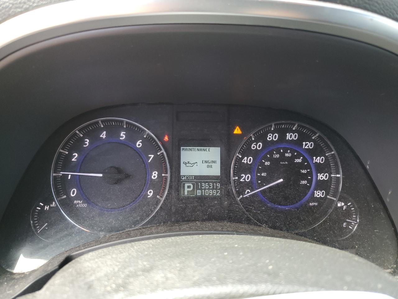 2014 Infiniti QX70 VIN JN8CS1MWXEM412104 Copart auction photo, front end damage thumbnail 9