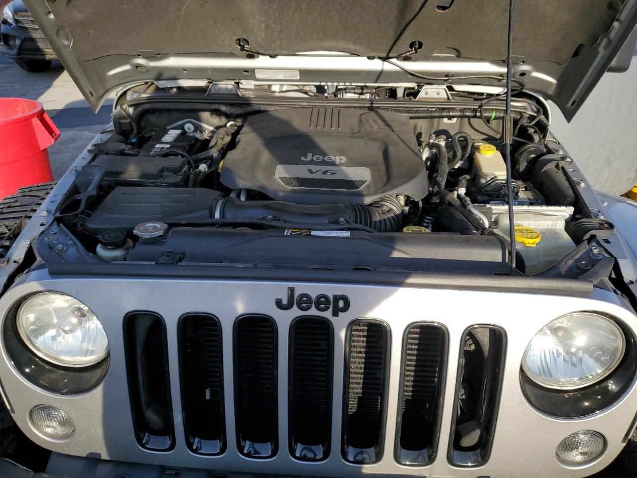 2014 Jeep Wrangler VIN 1C4HJWEG4EL203049 Copart auction photo, side damage thumbnail 11