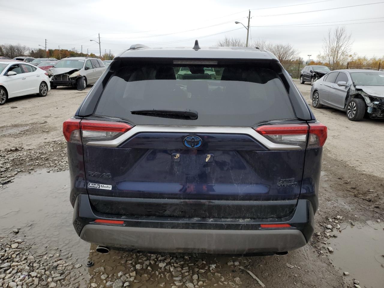 2019 Toyota RAV 4 VIN JTMEWRFV2KJ019450 Copart auction photo, front end / side damage thumbnail 6