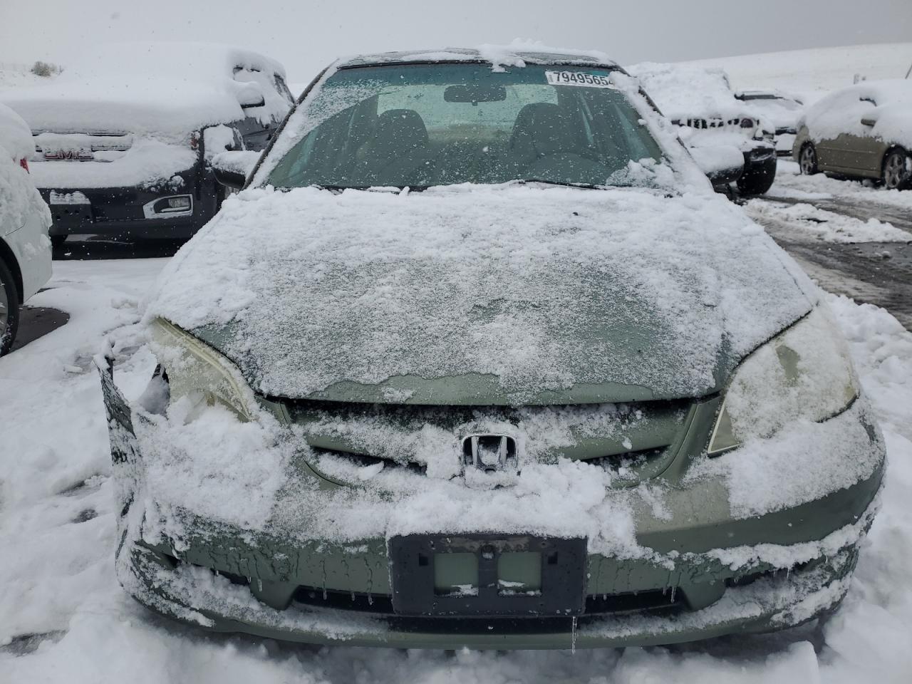 2004 Honda Civic VIN 2HGES16374H592670 Copart auction photo, front end damage thumbnail 5