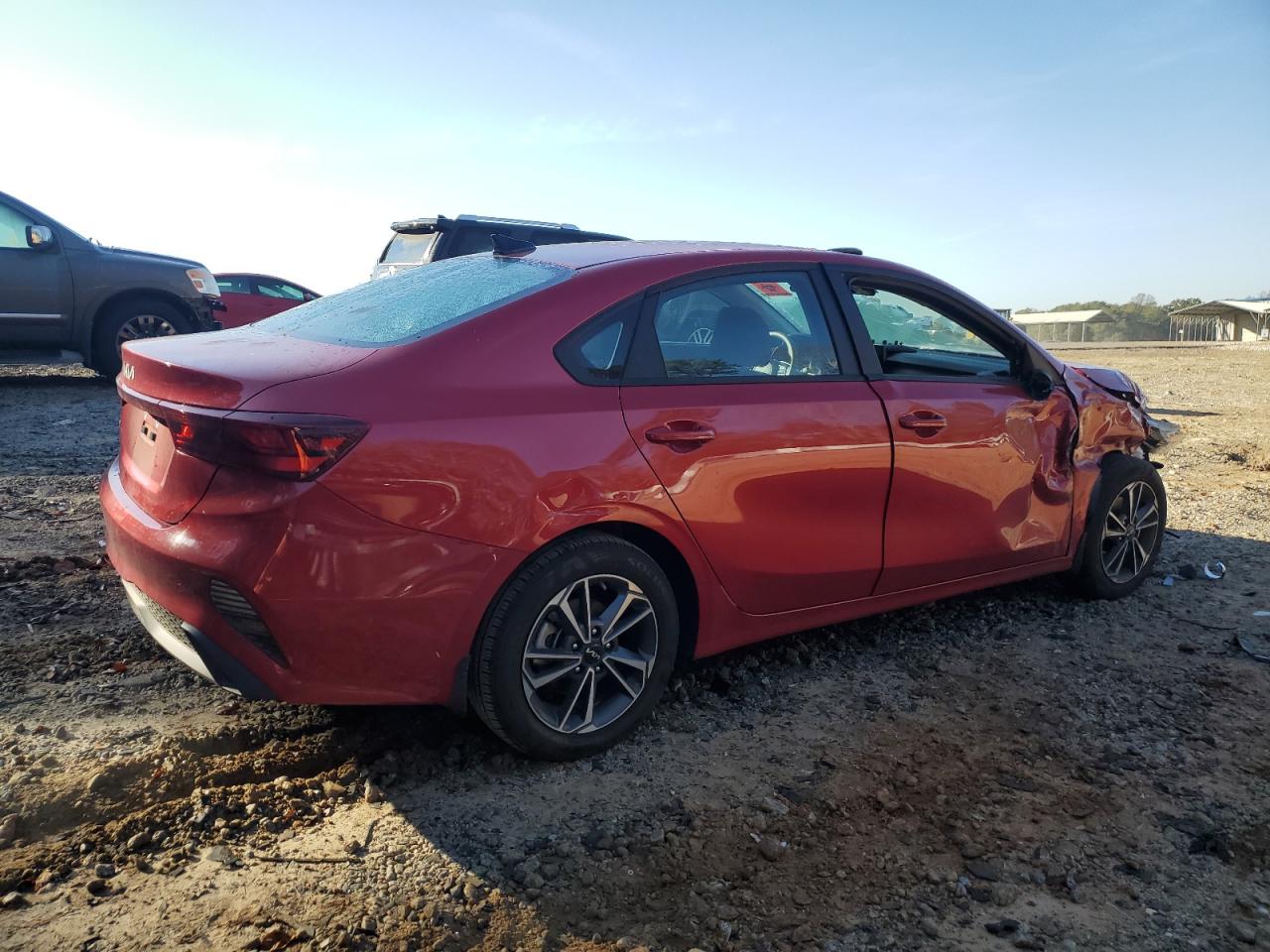 2023 KIA Forte VIN 3KPF24AD2PE658448 Copart auction photo, front end / side damage thumbnail 3