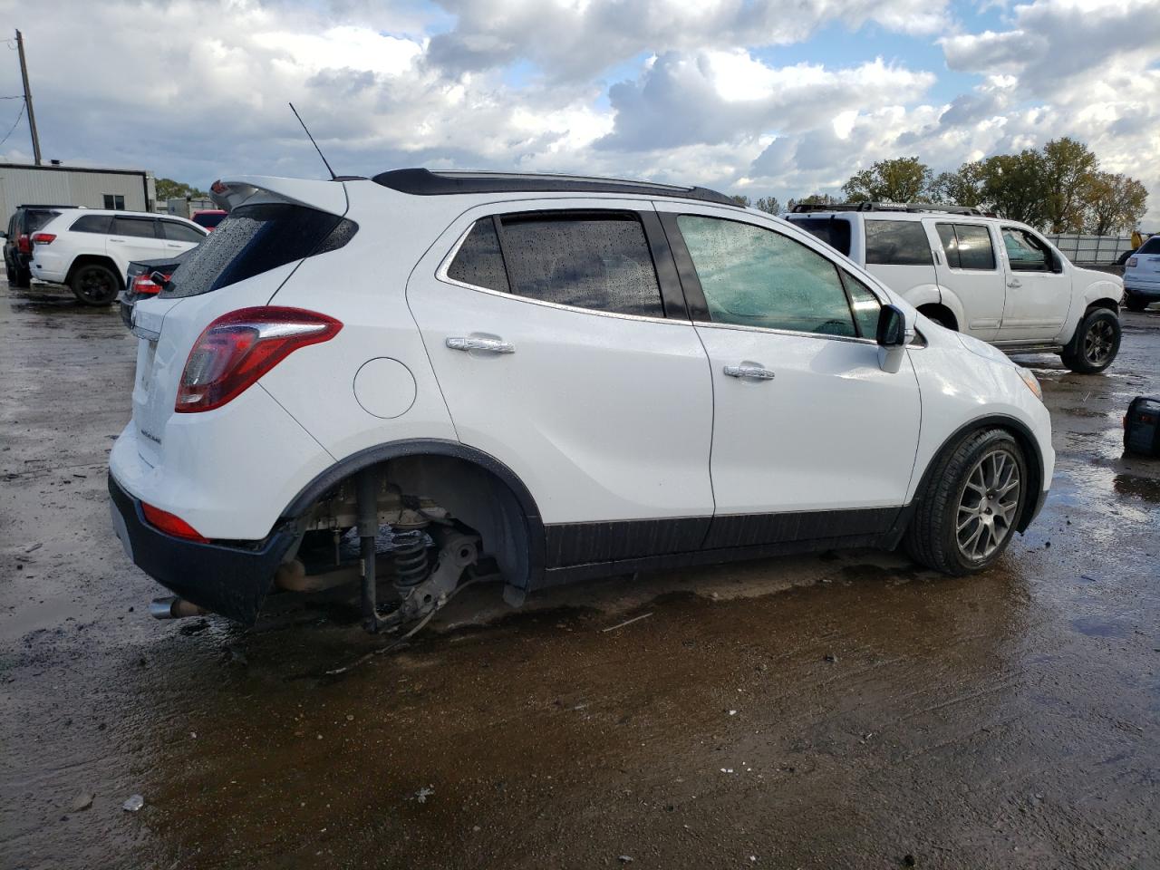 2018 Buick Encore VIN KL4CJ1SB1JB548037 Copart auction photo, all over / undercarriage damage thumbnail 3