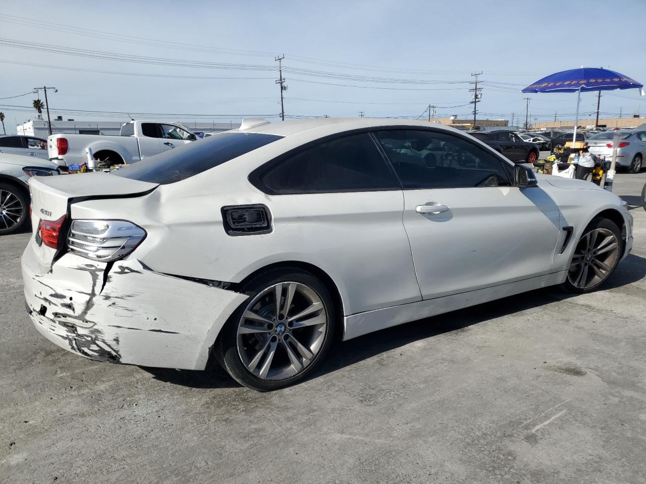 2015 BMW 4er VIN WBA3N3C53FK234442 Copart auction photo, rear end / front end damage thumbnail 3