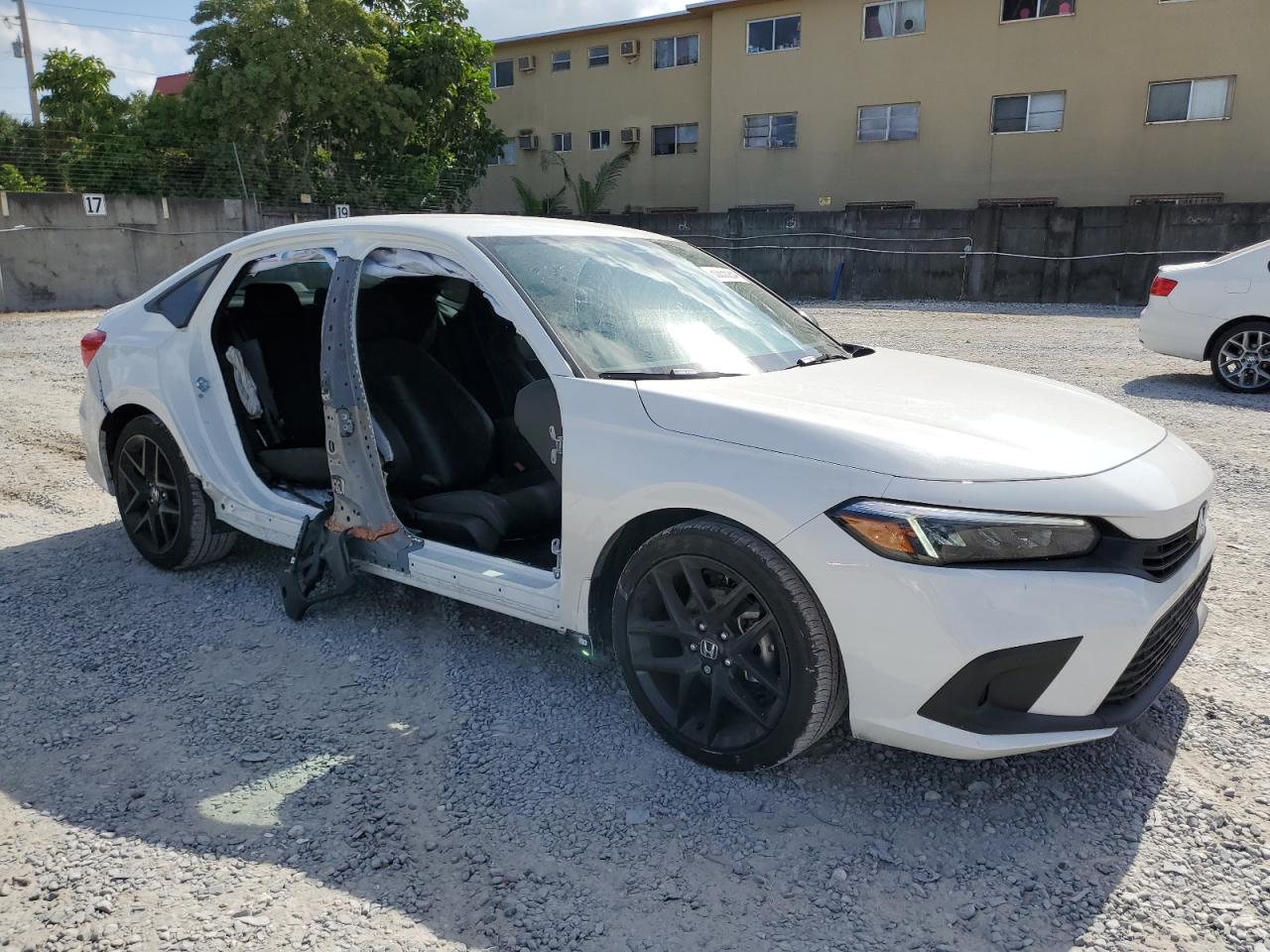 2024 Honda Civic VIN 2HGFE2F59RH596133 Copart auction photo, side damage thumbnail 4