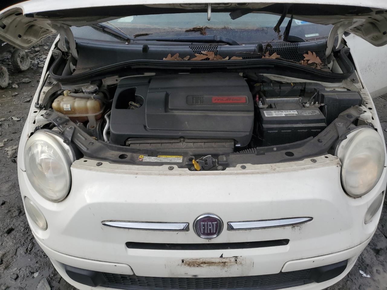 2012 Fiat 500 VIN 3C3CFFAR5CT127530 Copart auction photo, mechanical damage thumbnail 11