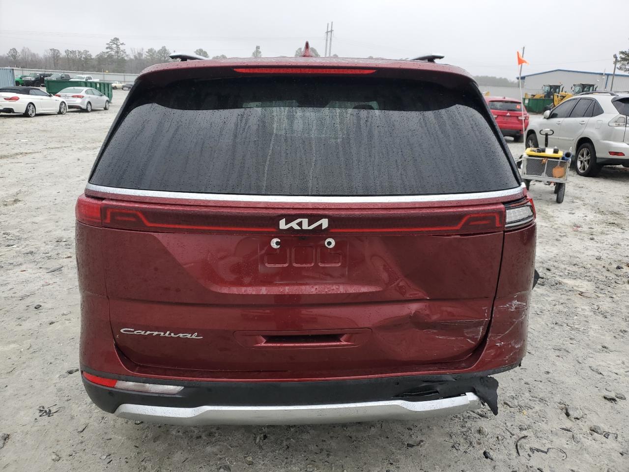 2022 KIA Carnival VIN KNDNE5H3XN6170504 Copart auction photo, rear end damage thumbnail 6