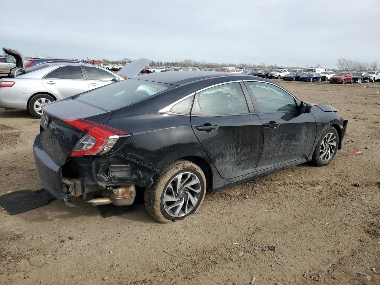 2016 Honda Civic VIN 19XFC2F86GE080397 Copart auction photo, front end / rear end damage thumbnail 3