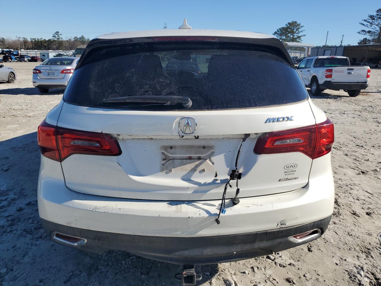 2014 Acura MDX VIN 5FRYD4H45EB046260 Copart auction photo, rear end damage thumbnail 6
