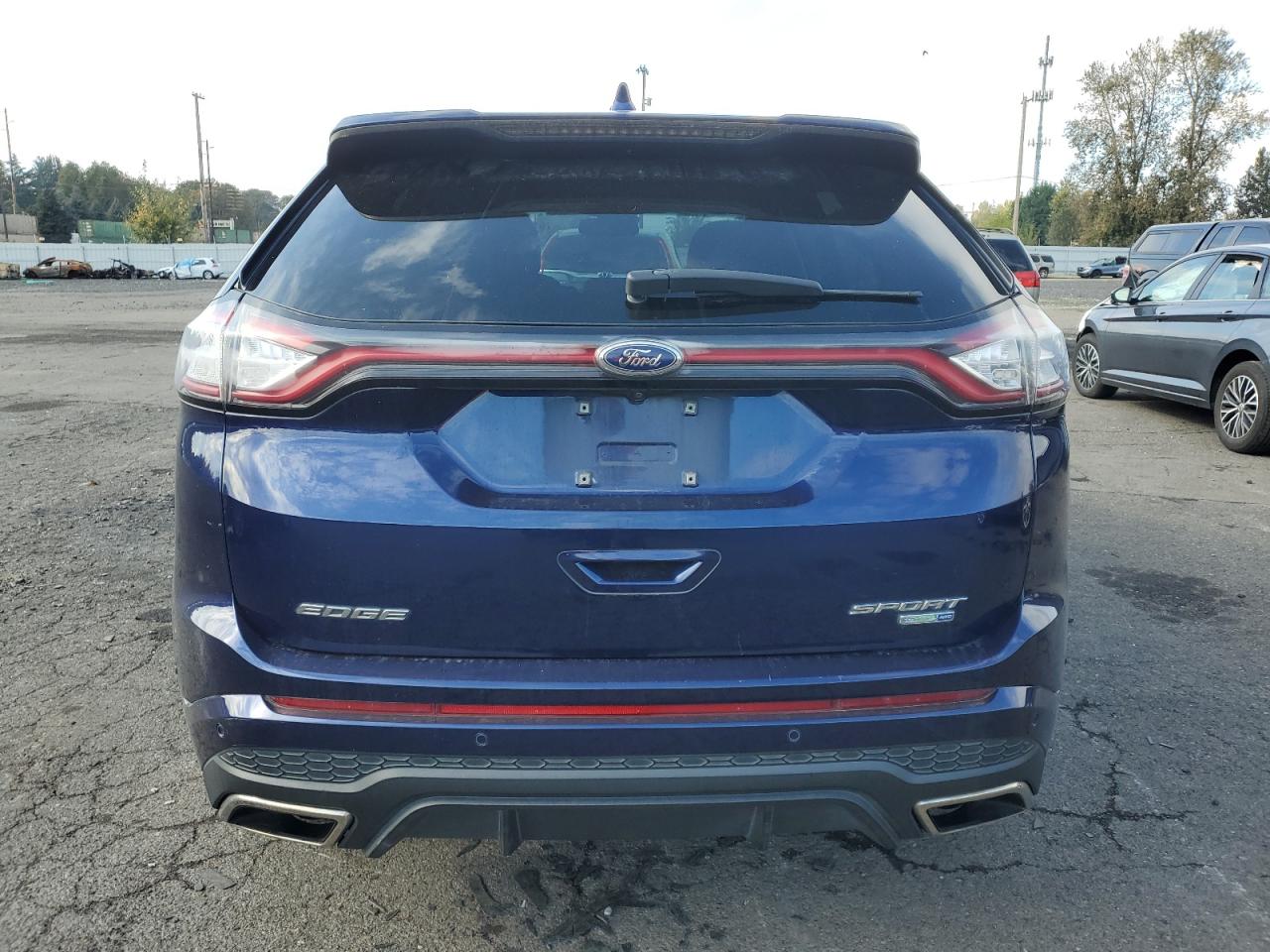 2016 Ford Edge VIN 2FMPK4AP9GBC38137 Copart auction photo, front end / side damage thumbnail 6