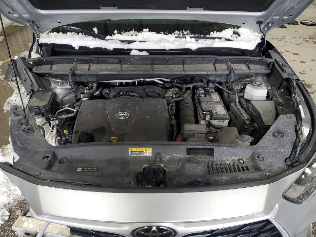 2022 Toyota Highlander VIN 5TDGZRBH3NS579419 Copart auction photo, front end / rear end damage thumbnail 12