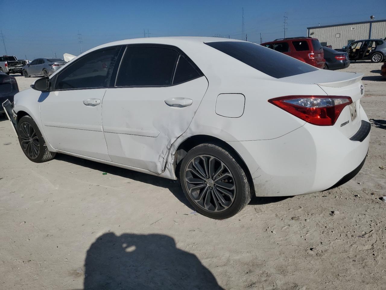 2016 Toyota Corolla VIN 2T1BURHE0GC566841 Copart auction photo, front end / side damage thumbnail 2
