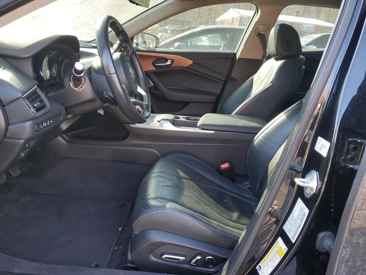 2021 Acura TLX VIN 19UUB5F43MA015175 Copart auction photo, side damage thumbnail 7