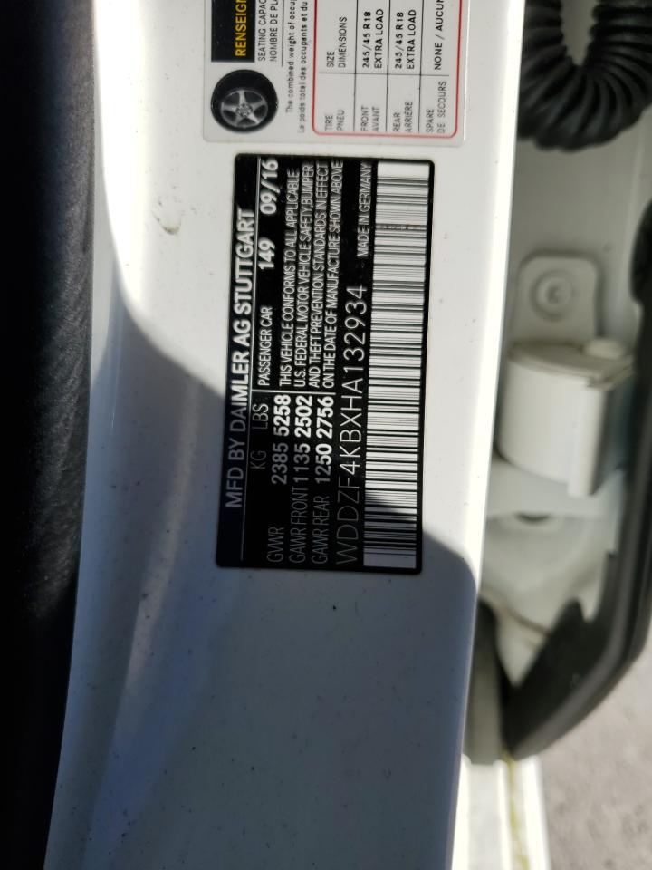 2017 Mercedes-Benz E-klasse VIN WDDZF4KBXHA132934 Copart auction photo, front end damage thumbnail 15