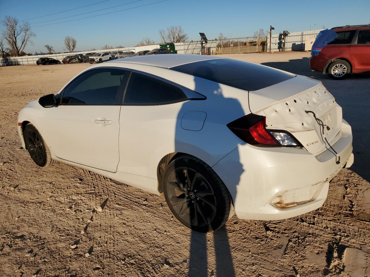 2020 Honda Civic VIN 2HGFC4B8XLH301341 Copart auction photo, rear end / minor dent/scratches damage thumbnail 2