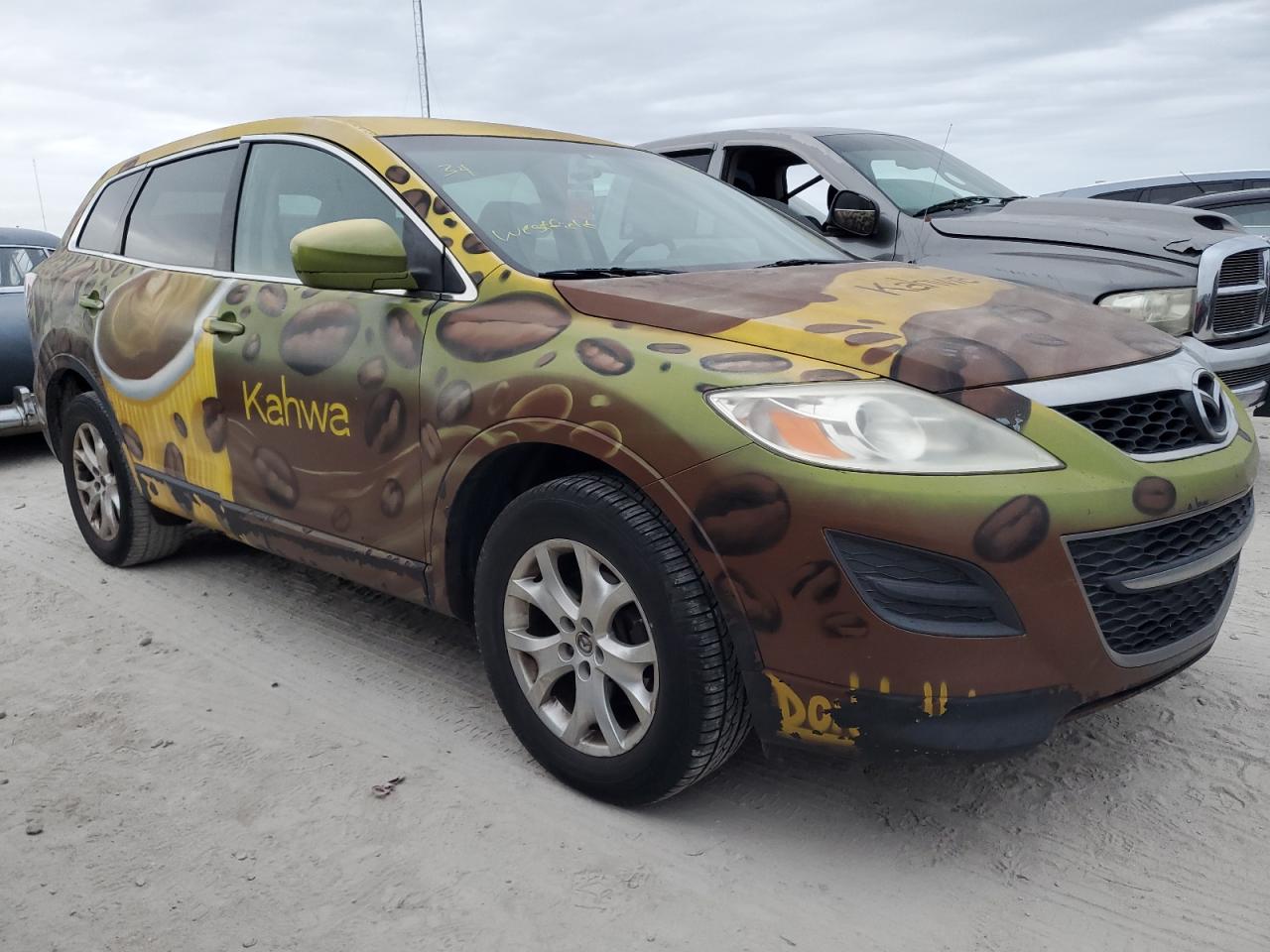 2011 Mazda CX-9 VIN JM3TB2CA8B0314898 Copart auction photo, top/roof damage thumbnail 4