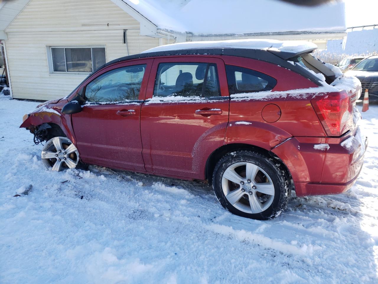 2010 Dodge Caliber VIN 1B3CB3HA4AD611117 Copart auction photo, front end / side damage thumbnail 2