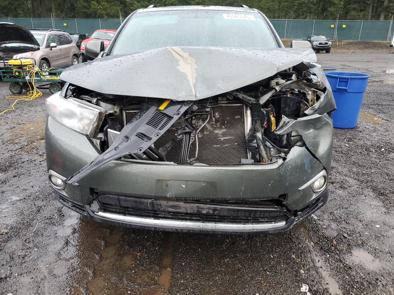 2013 Toyota Highlander VIN 5TDBK3EHXDS229226 Copart auction photo, front end damage thumbnail 5