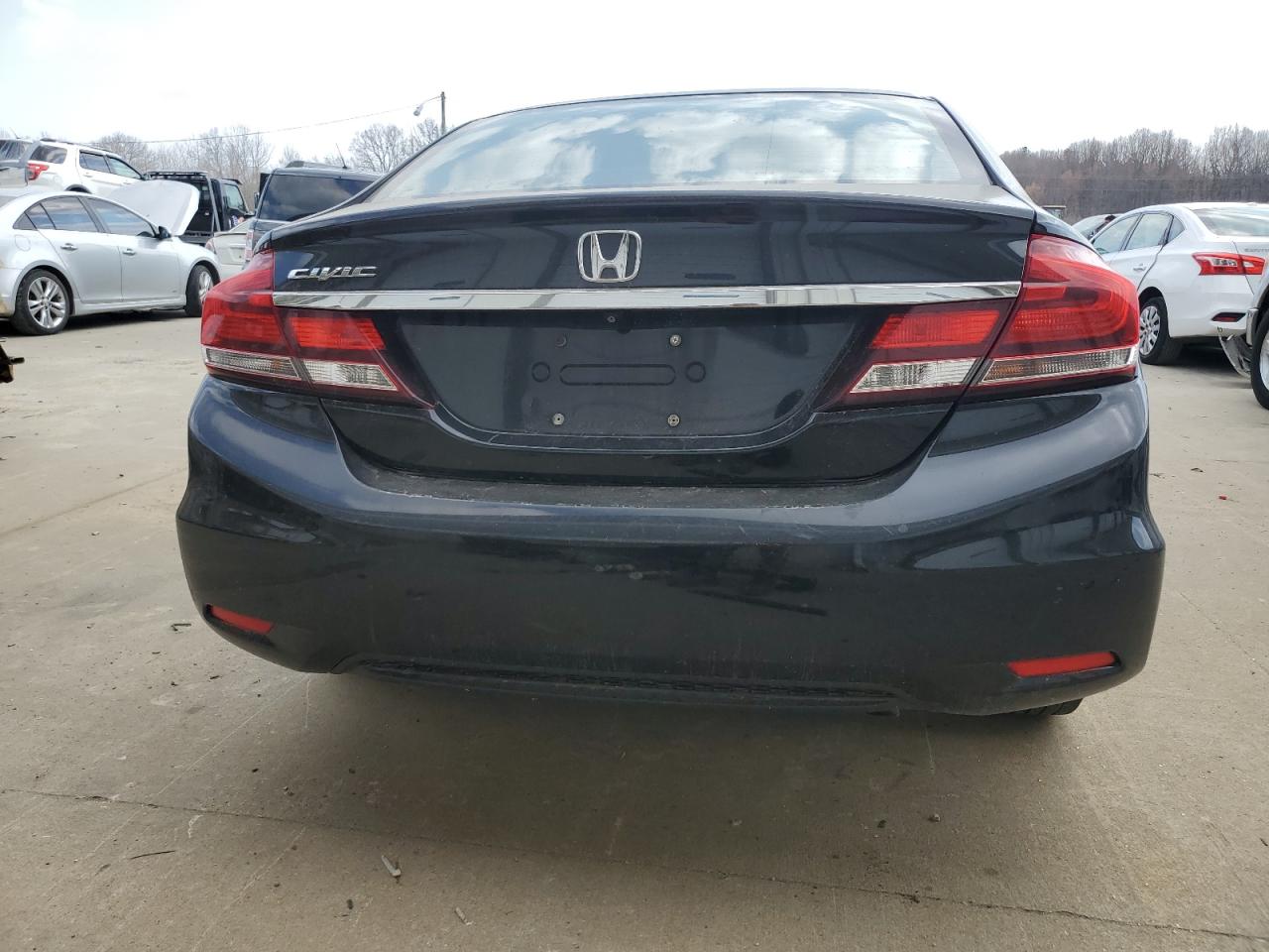 2015 Honda Civic VIN 2HGFB2F54FH502678 Copart auction photo, front end / side damage thumbnail 6