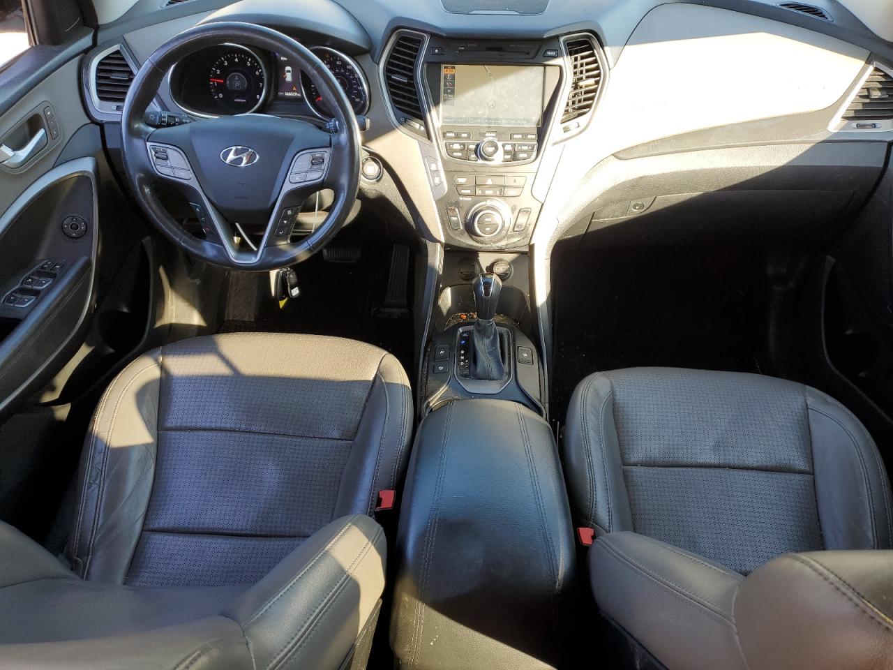 2014 Hyundai Santa Fe VIN 5XYZW3LAXEG219125 Copart auction photo, front end damage thumbnail 8