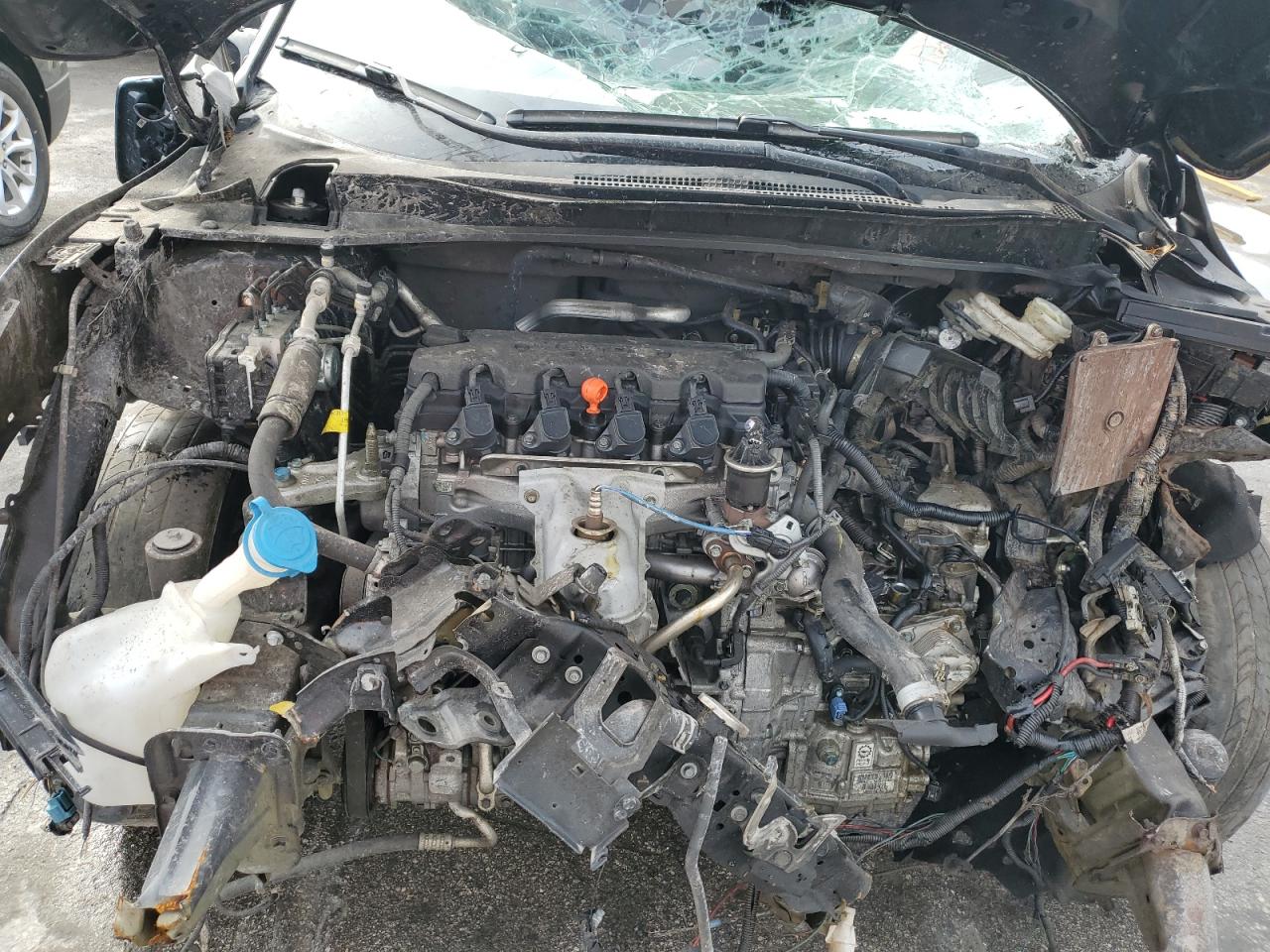 2021 Honda HR-V VIN 3CZRU5H57MM723284 Copart auction photo, rollover damage thumbnail 11