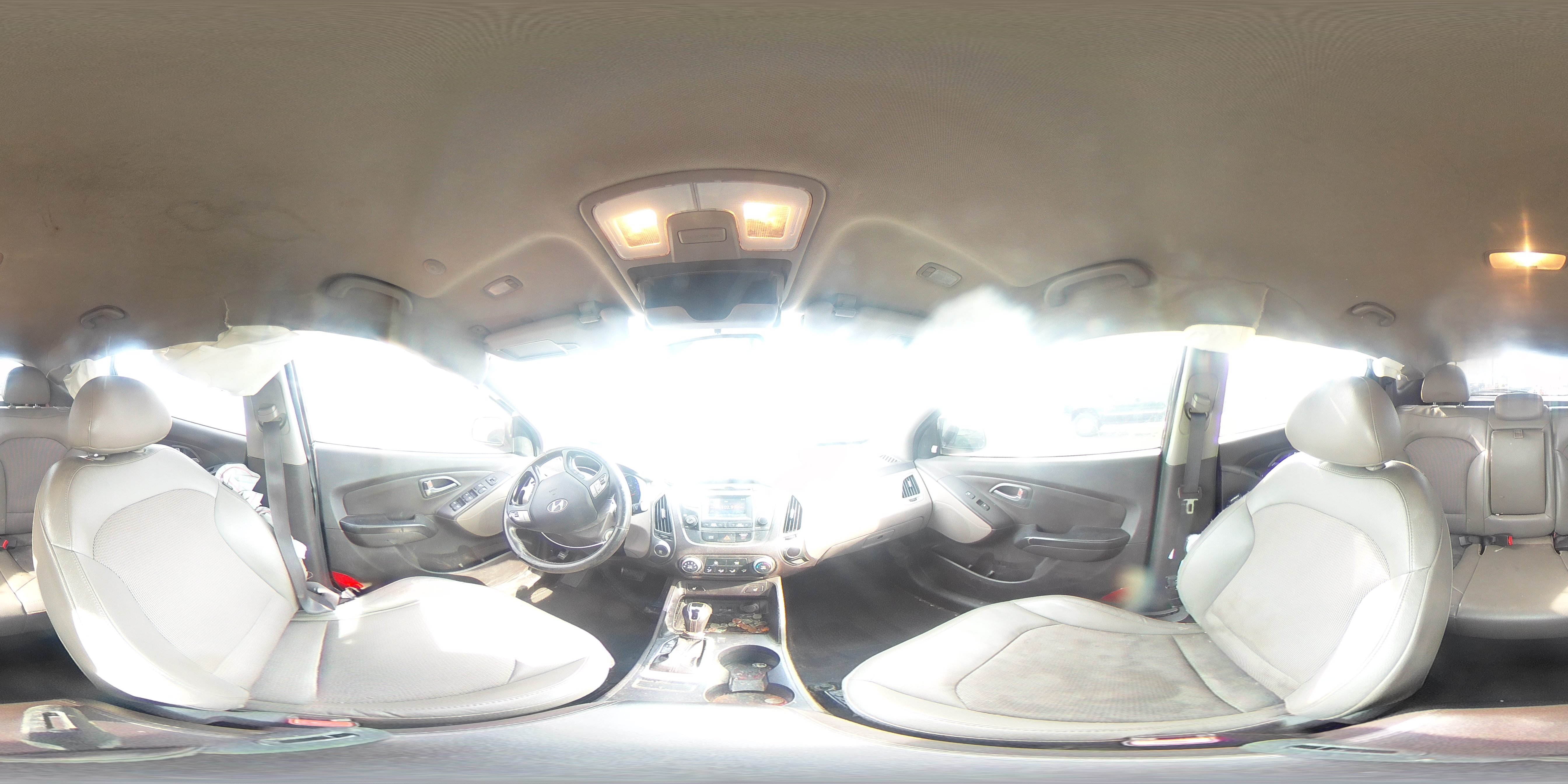 2014 Hyundai Tucson VIN KM8JU3AG4EU895400 Copart auction photo, all over damage thumbnail 14