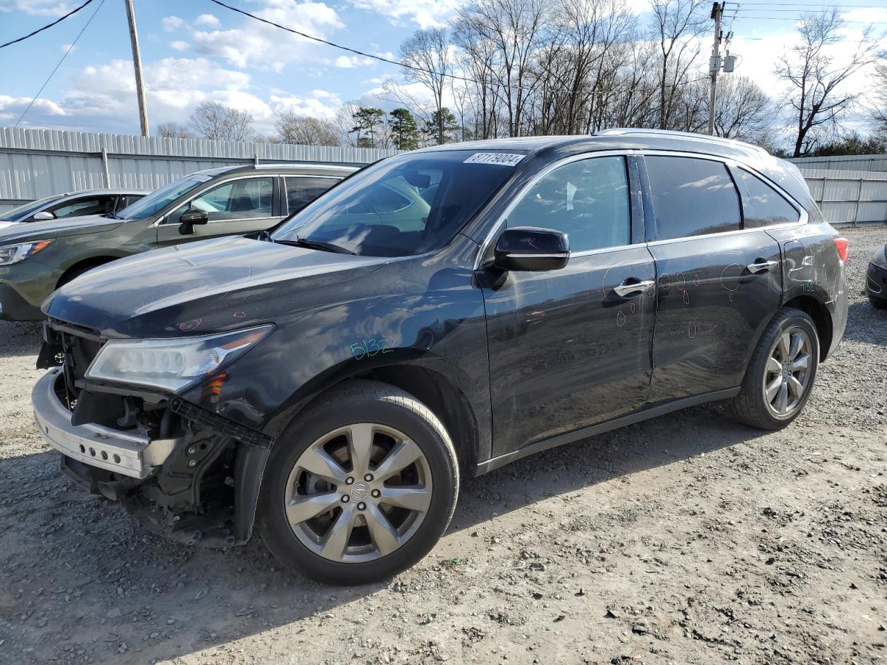 2016 Acura MDX VIN 5FRYD3H99GB002013