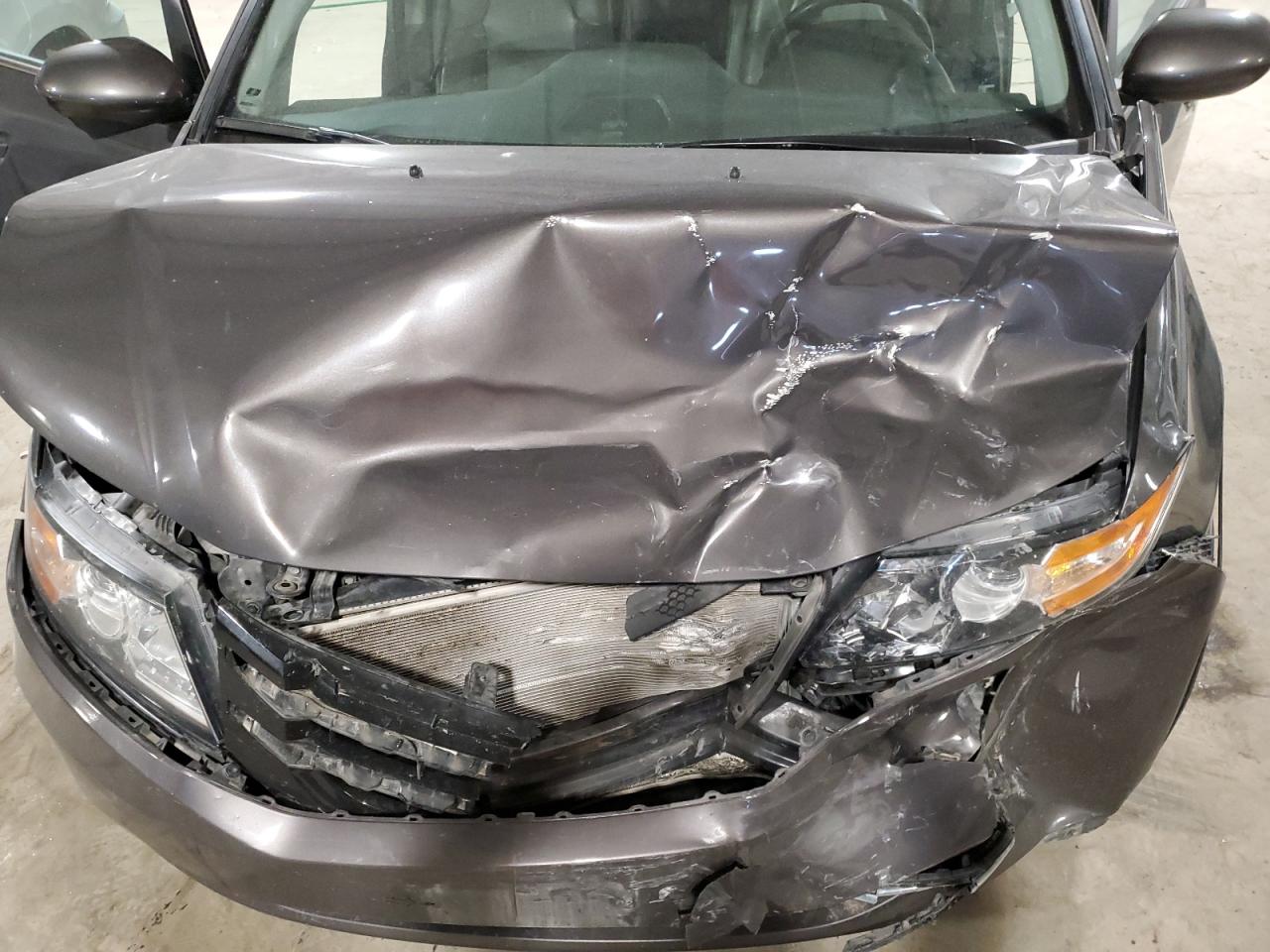 2014 Honda Odyssey VIN 5FNRL5H60EB101729 Copart auction photo, front end / mechanical damage thumbnail 12