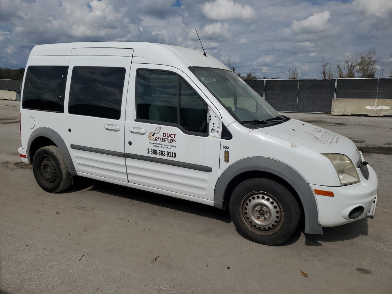 2013 Ford Transit VIN NM0KS9CN1DT160808 Copart auction photo, side / front end damage thumbnail 4