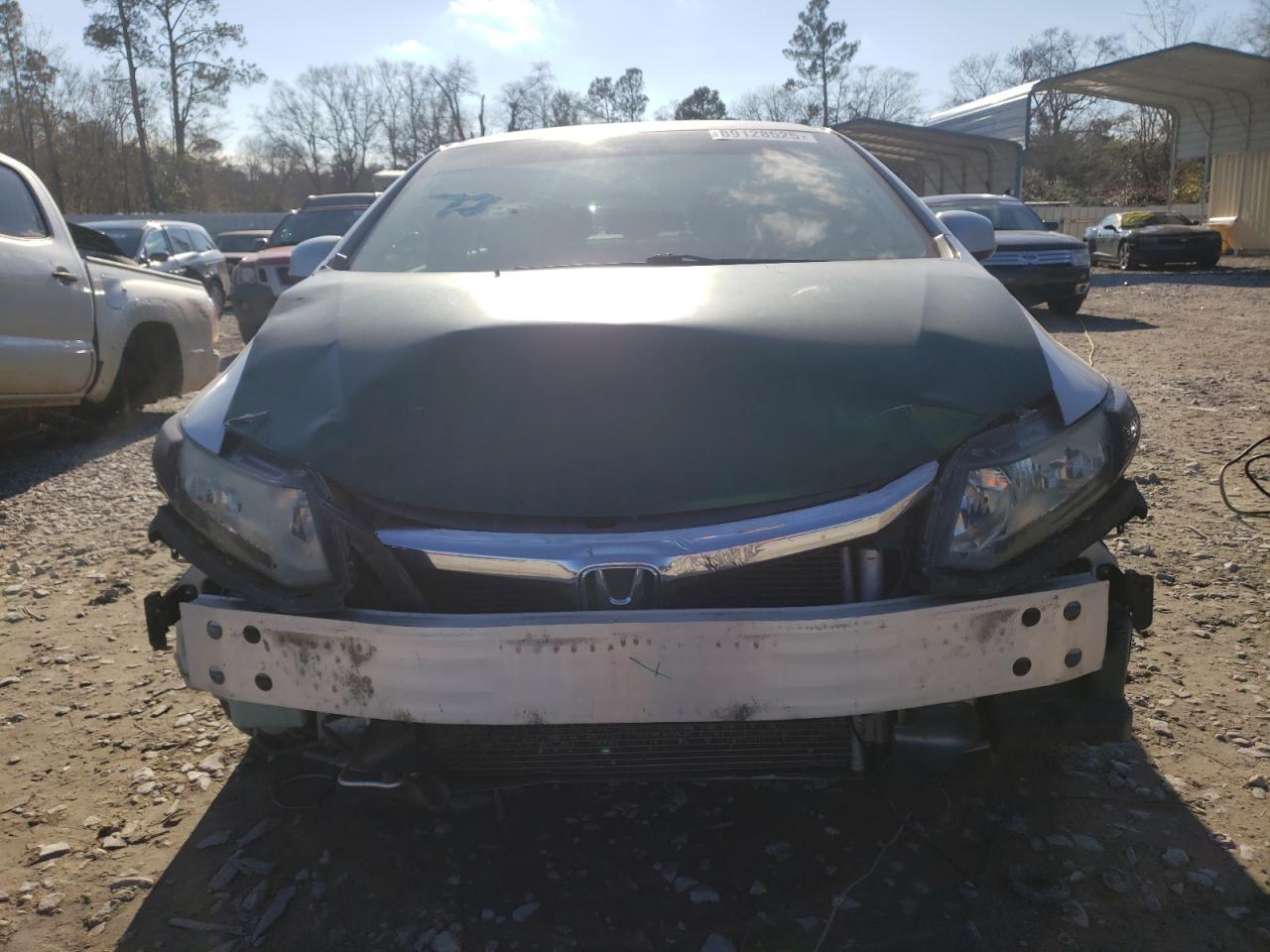 2012 Honda Civic VIN 2HGFB2F56CH600400 Copart auction photo, front end damage thumbnail 5