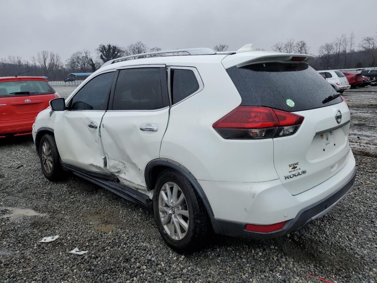 2019 Nissan Rogue VIN KNMAT2MT4KP553806 Copart auction photo, side damage thumbnail 2