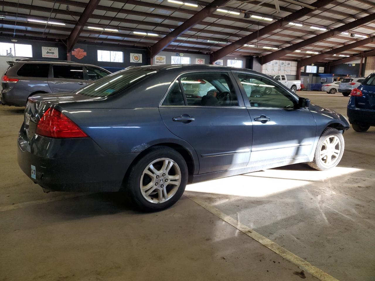 2007 Honda Accord VIN 1HGCM56357A006057 Copart auction photo, front end / rear end damage thumbnail 3