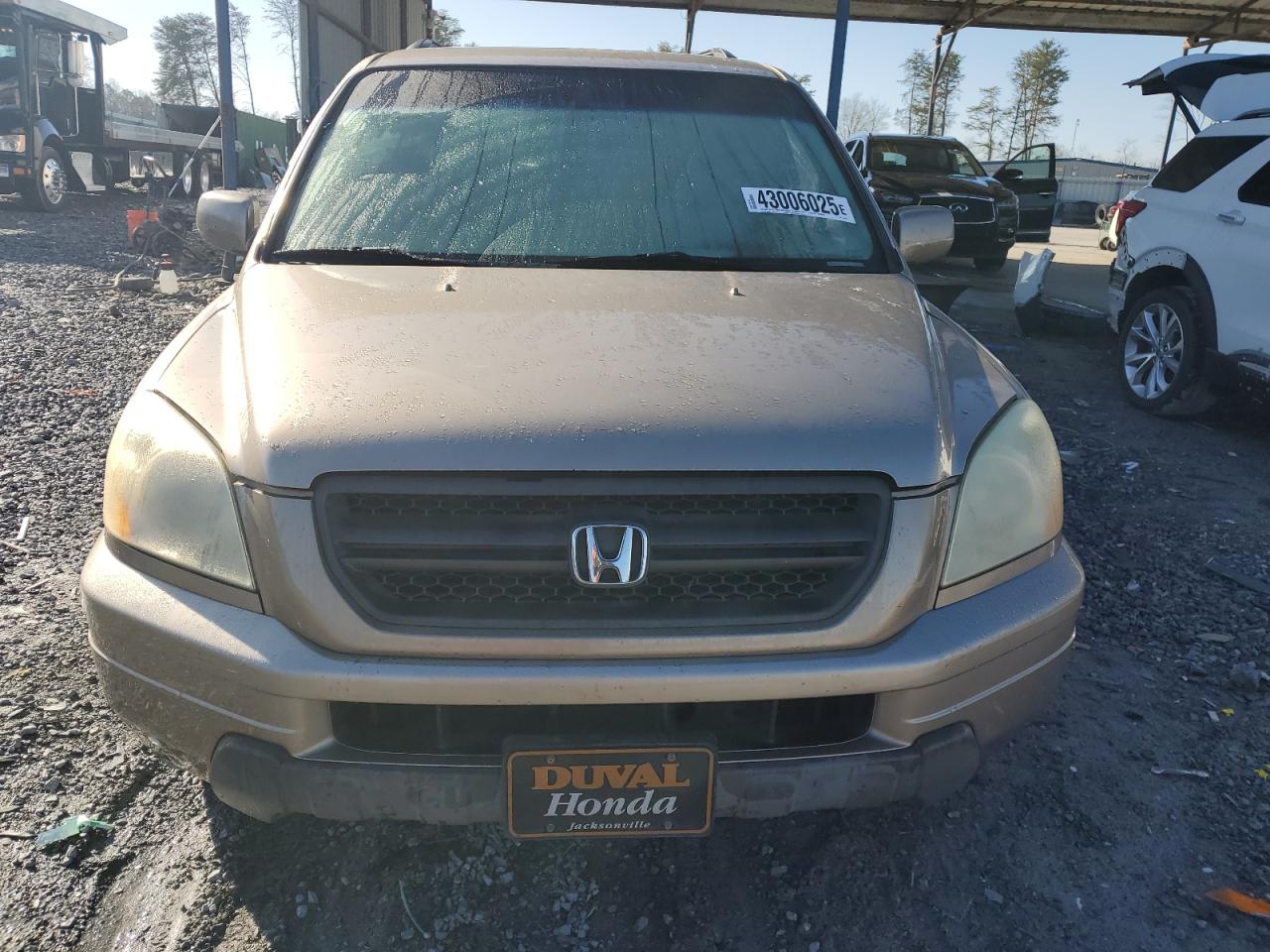 2004 Honda Pilot VIN 2HKYF18464H549886 Copart auction photo, rear end damage thumbnail 5