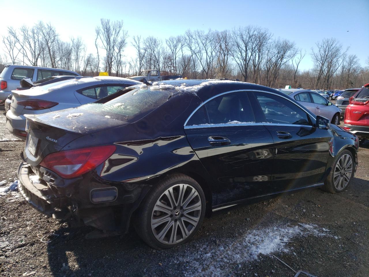 2018 Mercedes-Benz CLA-klasse VIN WDDSJ4GB3JN566331 Copart auction photo, front end / rear end damage thumbnail 3