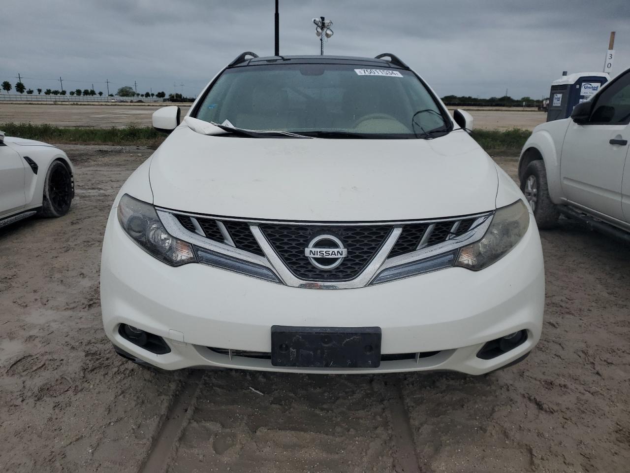 2012 Nissan Murano VIN JN8AZ1MU1CW100126 Copart auction photo, water/flood / undercarriage damage thumbnail 5