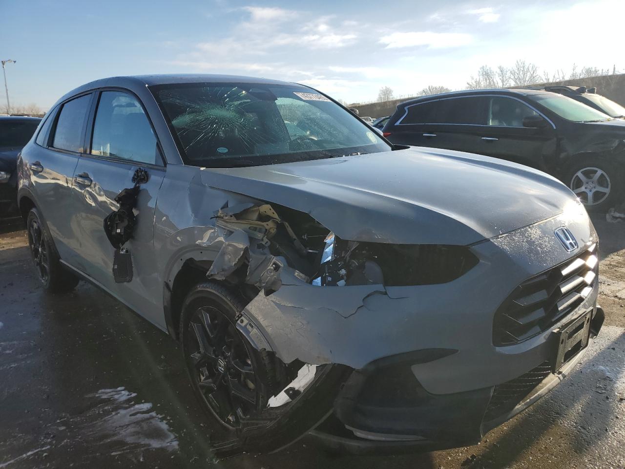 2024 Honda HR-V VIN 3CZRZ2H53RM766236 Copart auction photo, front end / rear end damage thumbnail 4