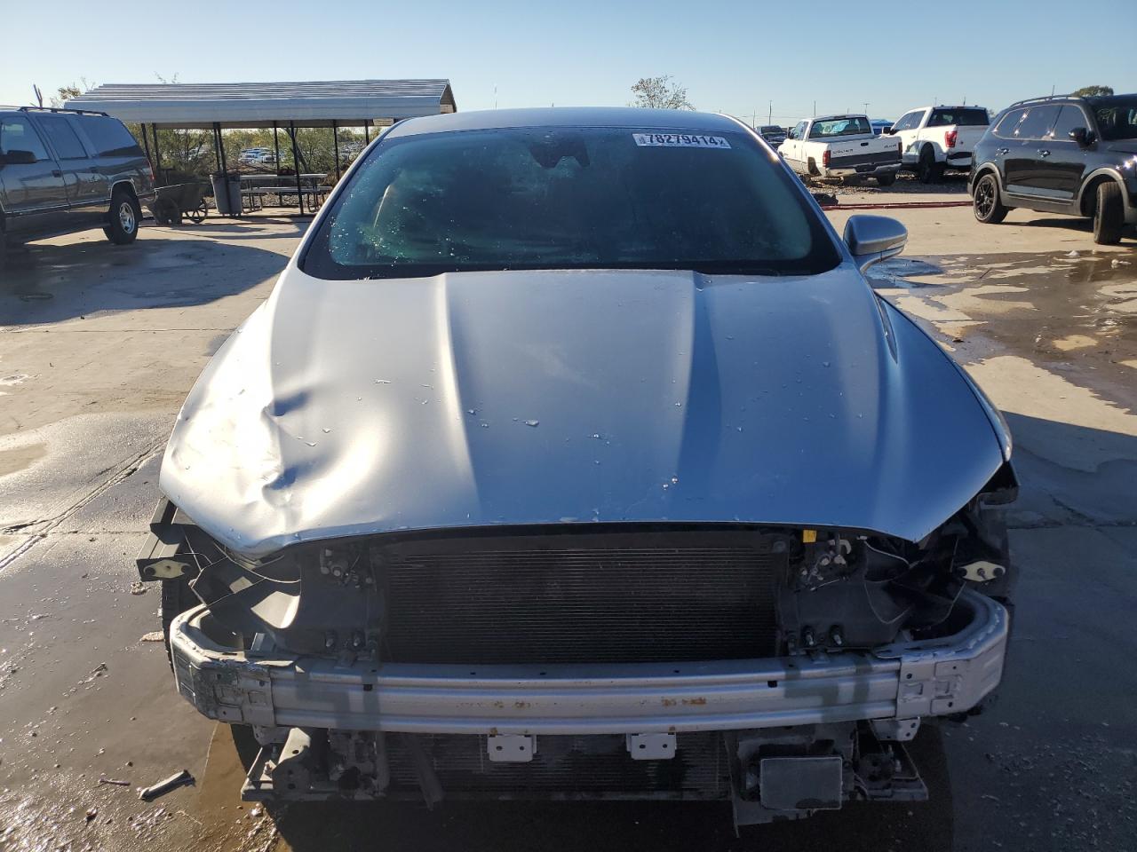 2020 Ford Fusion VIN 3FA6P0CD6LR196363 Copart auction photo, side / front end damage thumbnail 5
