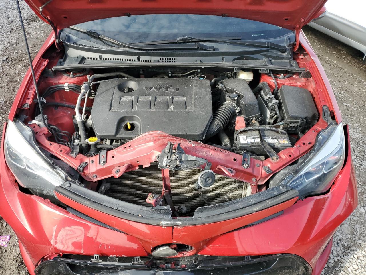 2017 Toyota Corolla VIN 5YFBURHE6HP643987 Copart auction photo, front end / rear end damage thumbnail 11