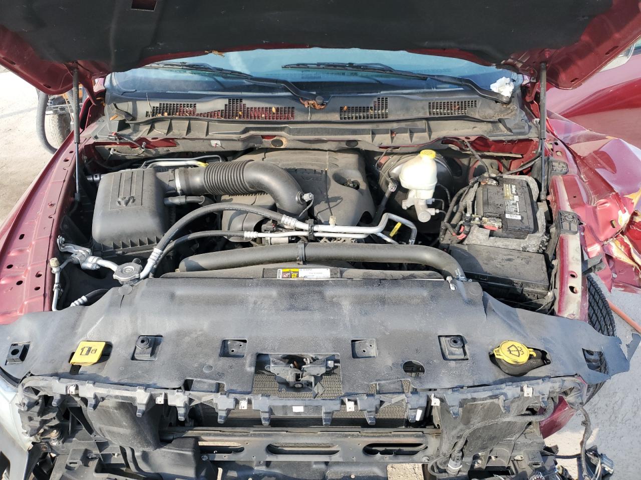 2014 RAM 1500 VIN 1C6RR6KT1ES384445 Copart auction photo, front end damage thumbnail 11