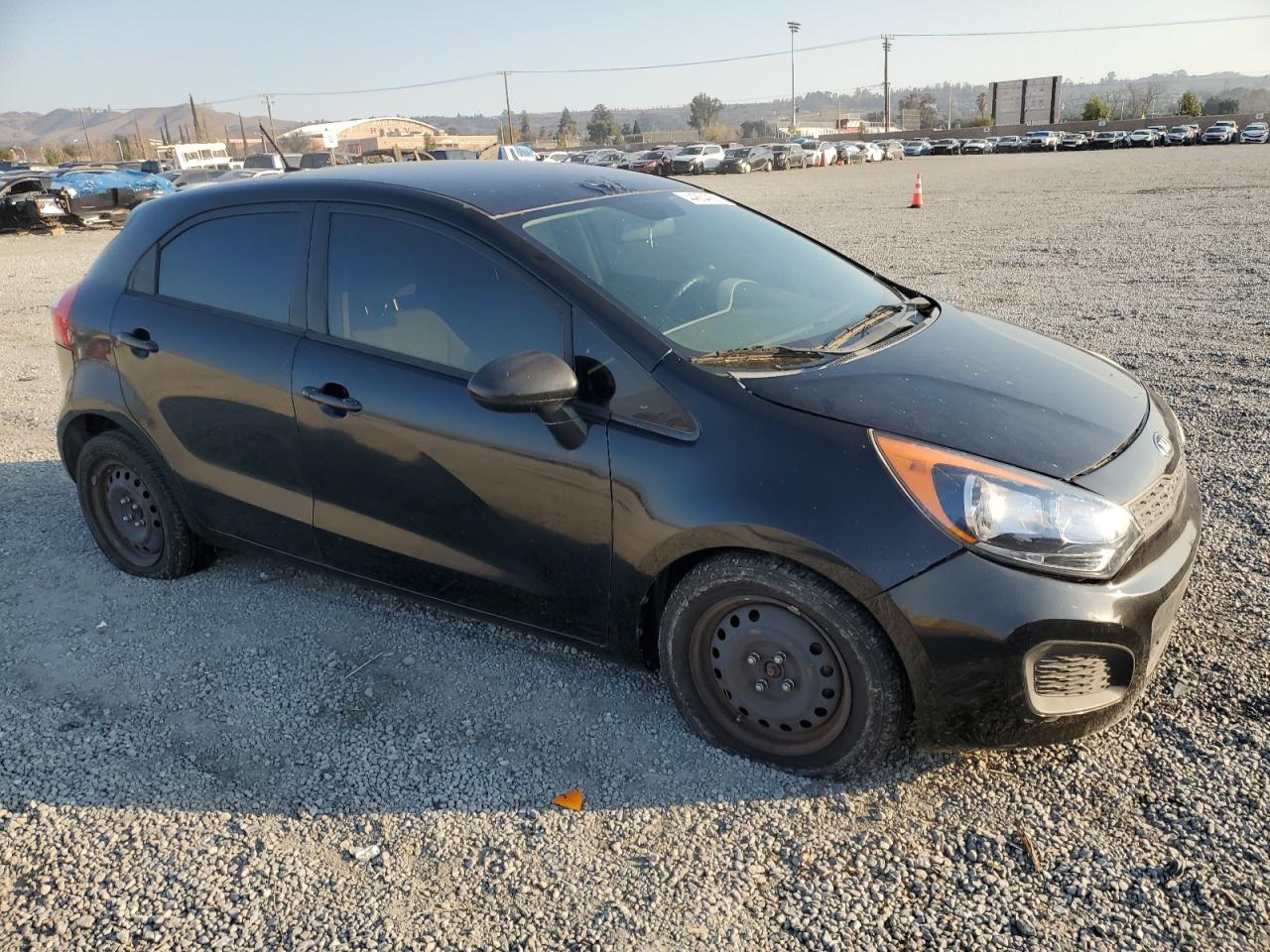 2013 KIA Rio VIN KNADM5A31D6307690 Copart auction photo, mechanical / minor dent/scratches damage thumbnail 4