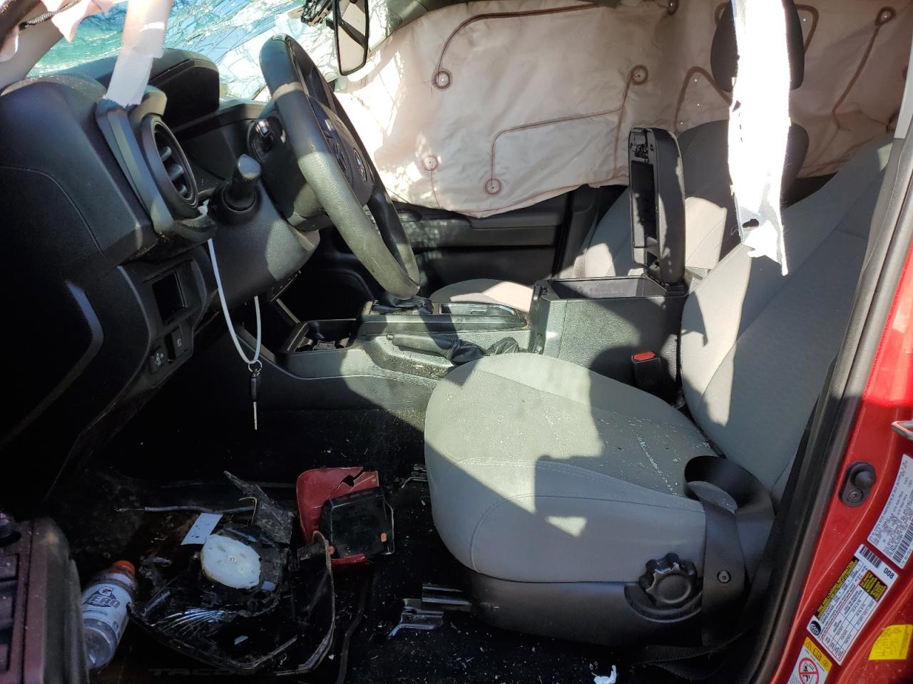 2019 Toyota Tacoma VIN 3TMCZ5AN8KM233909 Copart auction photo, rollover damage thumbnail 7