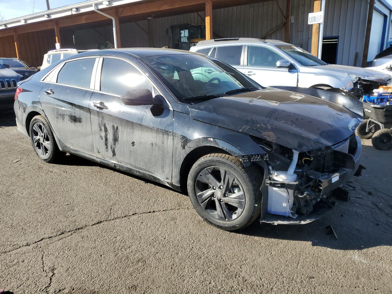 2023 Hyundai Elantra VIN 5NPLM4AG1PH095590 Copart auction photo, front end / hail damage thumbnail 4