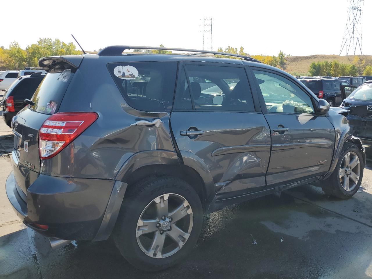 2009 Toyota RAV 4 VIN JTMBK32V195083452 Copart auction photo, front end / side damage thumbnail 3