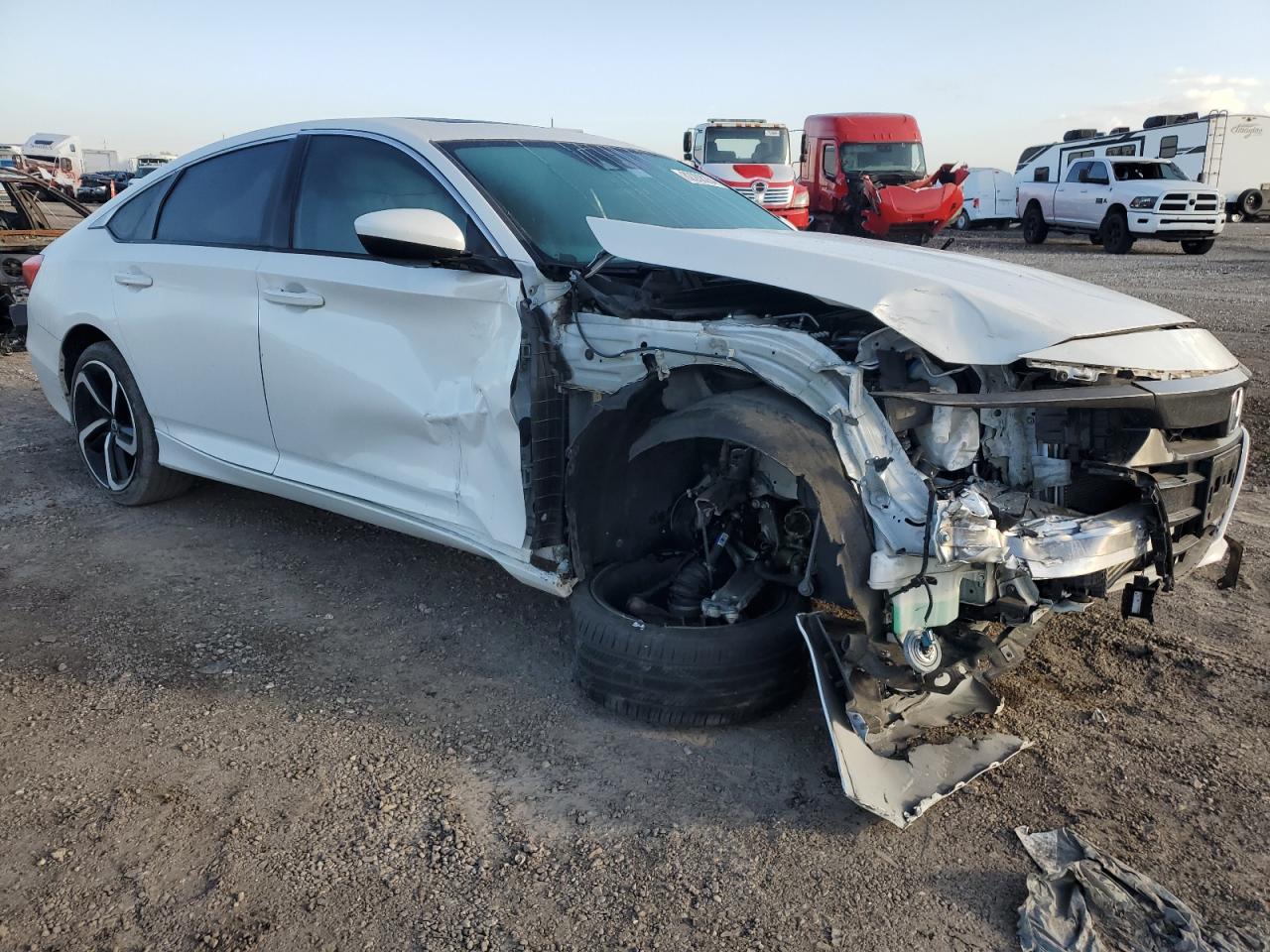 2020 Honda Accord VIN 1HGCV2F38LA022694 Copart auction photo, front end / undercarriage damage thumbnail 4