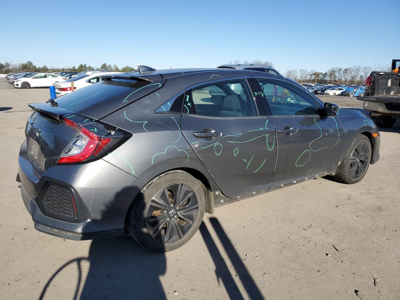 2017 Honda Civic VIN SHHFK7H57HU424672 Copart auction photo, water/flood / all over damage thumbnail 3