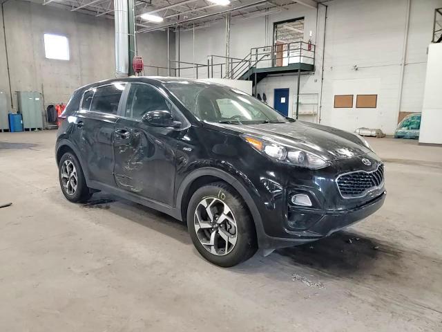 2022 KIA Sportage VIN KNDPMCAC1N7007342 Copart auction photo, side / front end damage thumbnail 12
