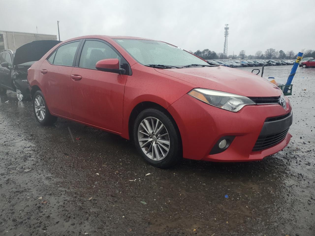 2015 Toyota Corolla VIN 5YFBURHE0FP351829 Copart auction photo, rear end / side damage thumbnail 4