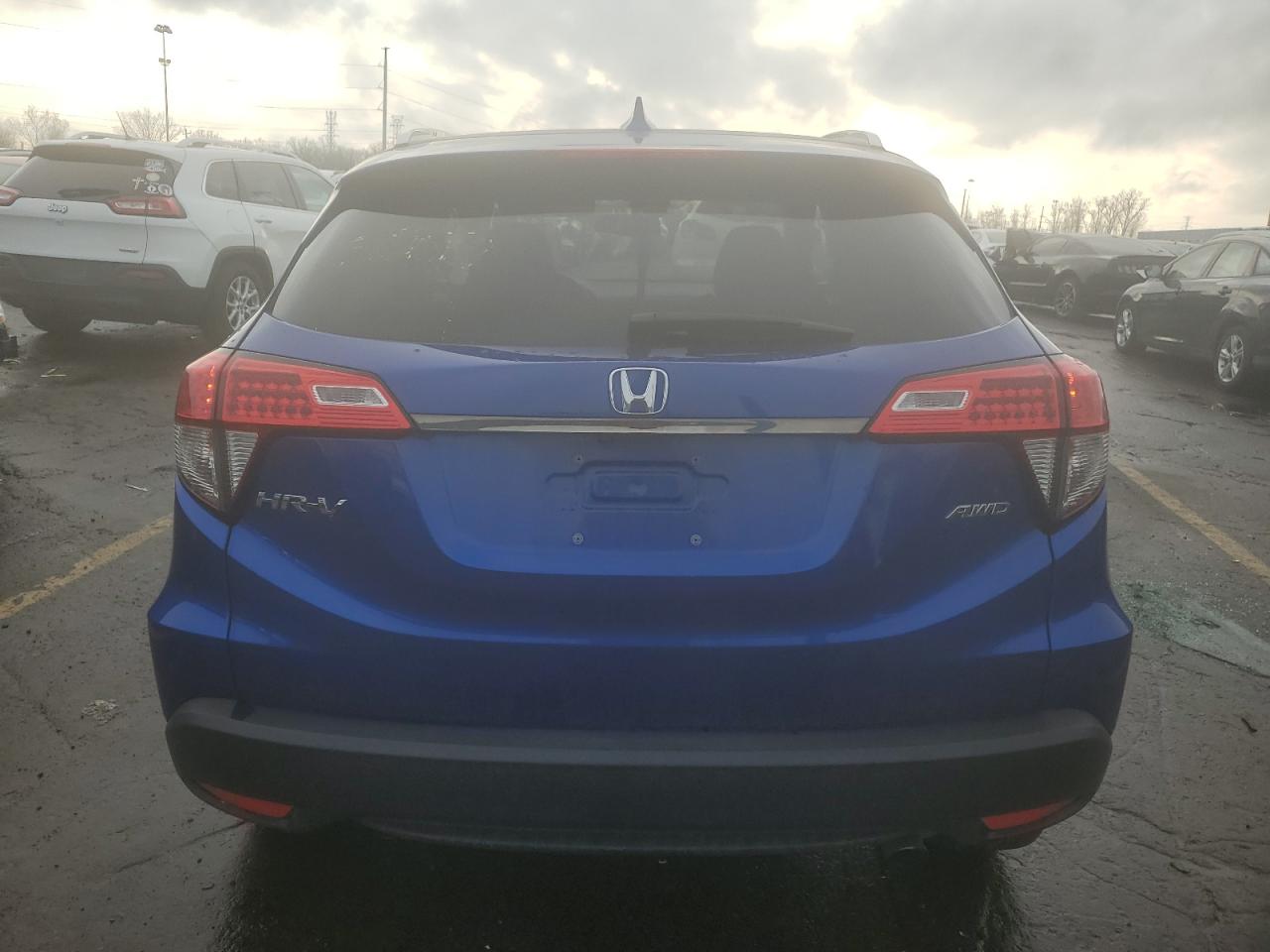 2019 Honda HR-V VIN 3CZRU6H79KM715997 Copart auction photo, front end / side damage thumbnail 6
