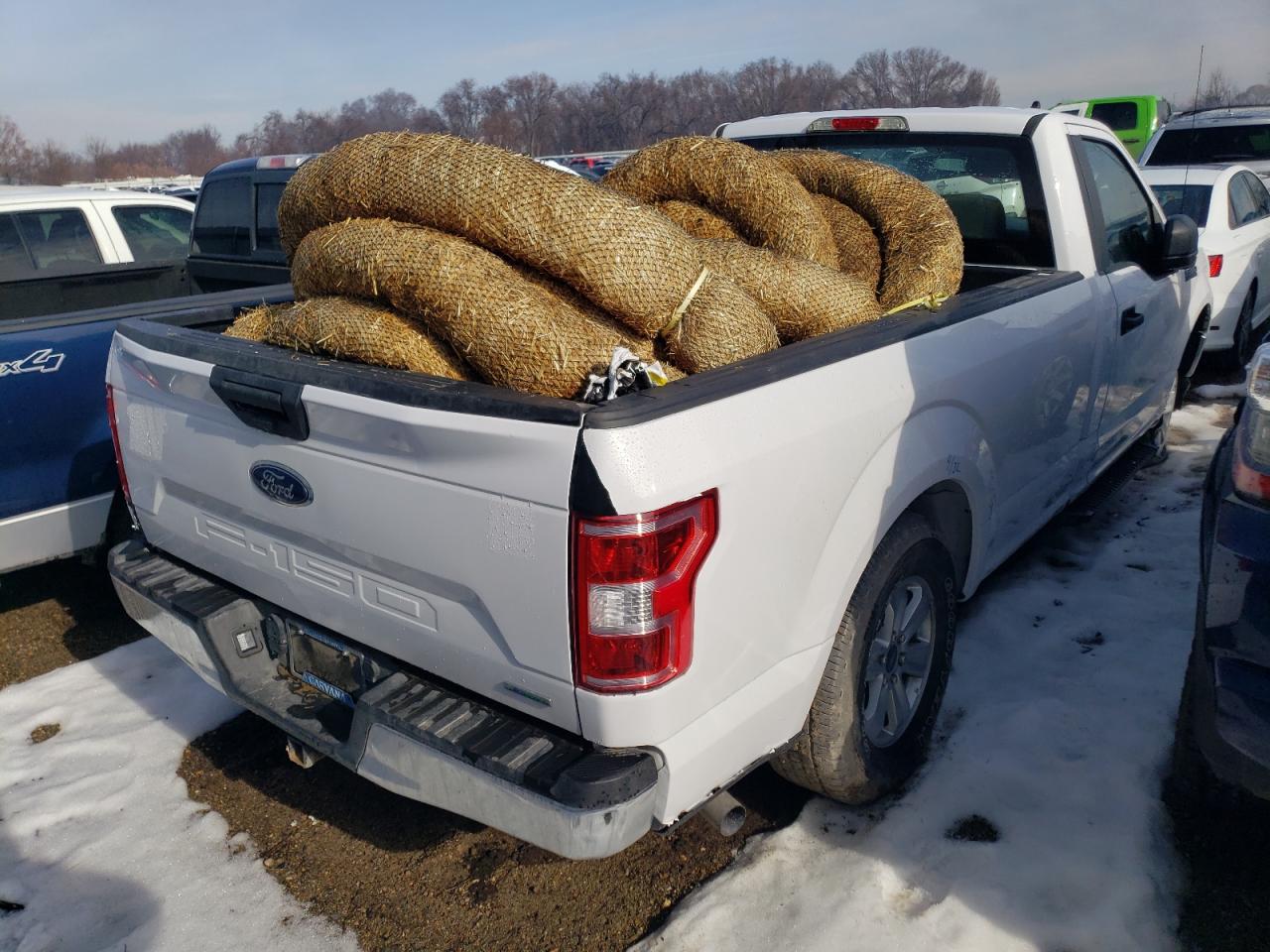 2020 Ford F-150 VIN 1FTMF1EP4LKE90253 Copart auction photo, front end / undercarriage damage thumbnail 3