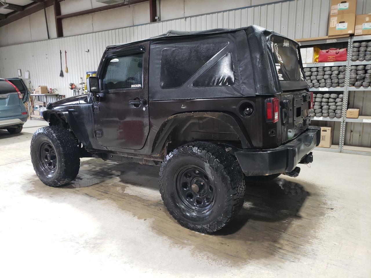 2013 Jeep Wrangler VIN 1C4AJWAG8DL689838 Copart auction photo, rear end damage thumbnail 2