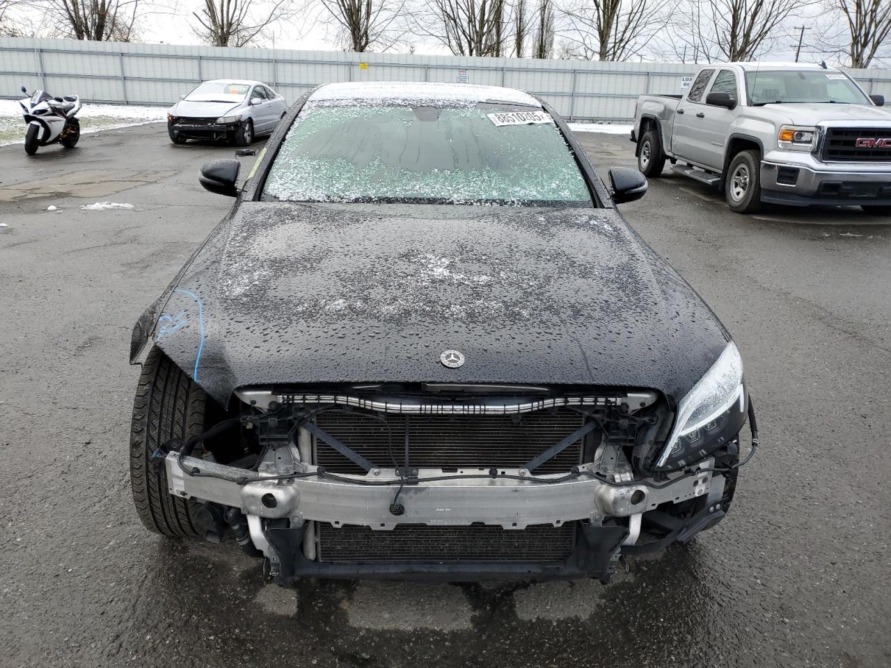 2019 Mercedes-Benz C-klasse VIN WDDWF8EB1KR456756 Copart auction photo, front end damage thumbnail 5